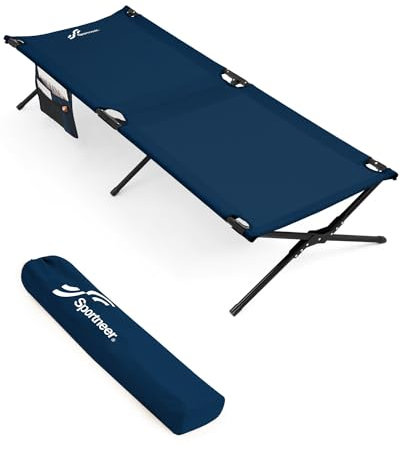 Sportneer Feldbett Klappbett 199 * 73cm, Feldbett Klappbar Campingbett, Gästebett Klappbar für Zelten Wandern Outdoor Wanderung, Reisen, Strand, Outdoor Garten Innen