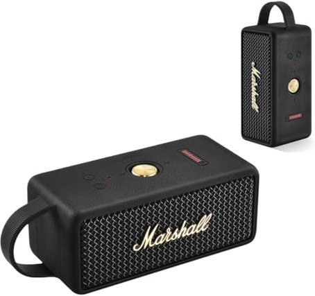 Speaker Case Cover for Marshall Emberton III Portable Bluetooth Speaker Case， 3Colors Available，for Mountaineering Hiking Outdoor Travel Compatible with Marshall Emberton III Case (Black)