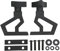 Brilluxa Staffa Montaggio Cric, Supporto Sollevatore Compatibile con Jeep Wrangler JK, Staffa Cric in Lega di Alluminio