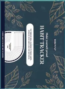 BIROYAL Habit Tracker, 12 Monate undatiert Gewohnheitstracker als Wandkalender, tägliches, wöchentliches und monatliches Gewohnheitstracker Kalender mit inspirierenden Zitaten & Tipps