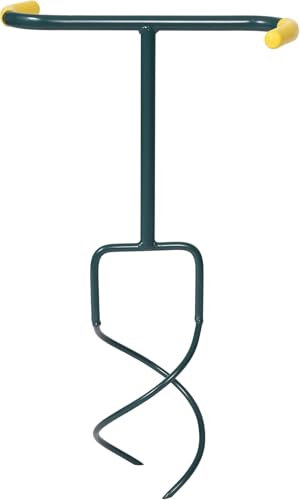 Leborgne - Aérocompost Naturovert - Aérateur de Compost Écologique et Ergonomique - Dents Profilées - Modèle 320061 - Vert