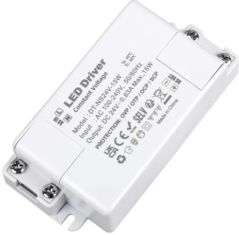 YAYZA! LED Trafo 12V 60W, Transformator 230V AC auf 12 Volt DC 5A Niederspannungs Treiber, Konstantspannungs Driver für LED Streifen Lampen G4, MR11, GU5.3, MR16, CCTV