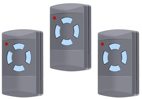 2Pcs Telecommande Portail 868 MHz, Télécommande Compatible avec Hormann HSM2/4, HSE1/2/4, HS2/4, HSZ1/2, Bouton bleu, Télécommande Porte De Garage, 4 canaux