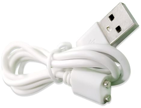 PMTFUMY Magnetic USB Charger Cable , Replacement Charging Cord with Strong Magnet for Wireless Massagers & Smart Devices , 7mm Dual Pin, 0.8m Long-Lasting Safe Charging