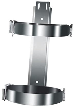 Mikikit Supporto Da Parete Per Estintore in Acciaio Zincato Per Impieghi Gravosi Facile Da Installare Fissaggio Multipunto