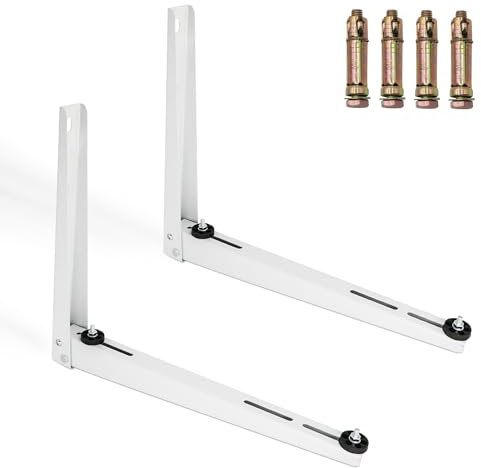 SUREPHON Mini-Split-Wandhalterung für 9000–36000 BTU Universal-Klimaanlagen, Wärmepumpen, Kompressoren, robuste, faltbare Stützhalterung für kanallosen Mini-Split, HVAC, unterstützt bis zu 150 kg