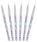 6 Stück Eyeliner Pinsel Wasseraktivierter Applikatoren Dünn Eyeliner Pinsel Augen Make-Up Abgewinkelt Feine Spitze Kleine Palette Mikro-Dünne Augenbrauen-Set Nagelkunst Malstift Transparent