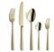 Amefa FELICITY Besteckset 30-teilig PVD champagner, Hochwertiges Besteck Set, Gehämmert, Essbesteck im Hammerschlag-Design, Edelstahlbesteck
