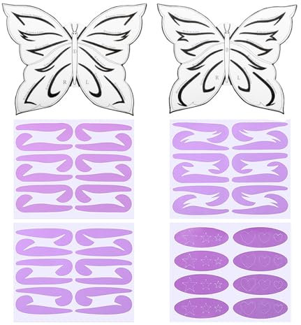 Eyeliner Schablone, Lidschatten Schablone, 6 Blätter Schnelles Augen Make-up Aufkleber für Anfänger, Lidstrich Schablone, Eyeliner Hilfe