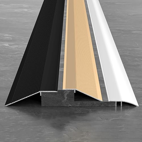 L 90cm Aluminium Carpet Cover Threshold Transition Strip, Floor Edging Trim, Doorways Threshold Ramp Reducer, W 42/70/100mm(Iron Gray,W70MM)