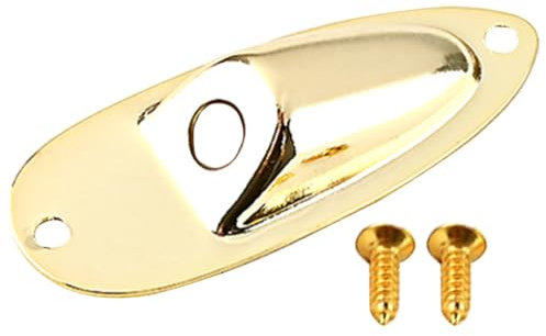 LALADEFIEE Output Guitar Replacement Sturdy Wear-resistant Guitar Jack Plate Compatible for Fender Electric for Musician Equipment Use