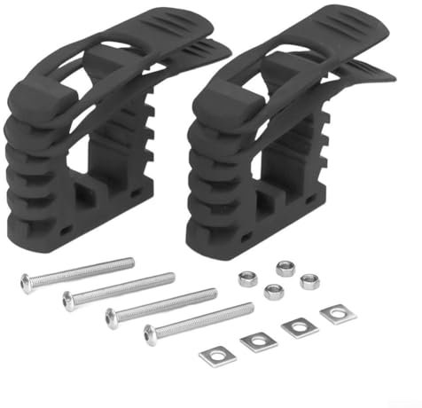 Kit de montaje de abrazadera de goma resistente para UTV y RV que mejora la seguridad de tu equipo (4 juegos)