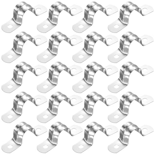 Omnikryp 20 Pièces Colliers de Serrage, Ø 16 mm Colliers de Serrage en U