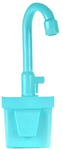 Grifo de Fregadero de Juguete, Fregadero de Juego de plástico con Agua Corriente, Grifo de Juguetes de Cocina de reemplazo 5.5x10.2x3, Accesorios de Playhouse para niños niños pequeños y alimen