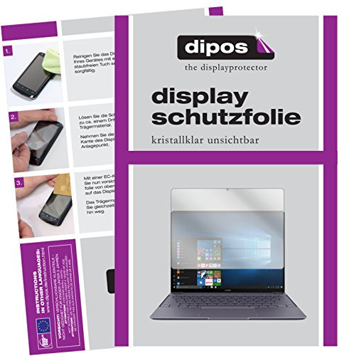 dipos I 2x Screen Protector compatible with Huawei MateBook X Protection Films clear