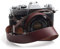 CANPIS Genuine Leather Camera Strap, Adjustable 116-140cm Camera Shoulder Strap Vintage Camera Neck Strap for Universal DSLR Camera (Brown)