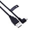 Angle Droit Chargeur USB Micro USB Cordon par keple | Câble de Charge Compatible avec Garmin nuvi 42/52 / 52LM / 54LM / 55LM / 57LM / 67LM / 68LM / 860 | 1M