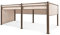 Blumfeldt Pantheon Cortina Tonnelle de Jardin Aluminium 3x6 m, 4 Panneaux Latéraux Enroulables, Tonnelle Pliante, Barnum Pliant, Poteaux d'angle 10x10cm, Toile Revêtement Hydrofuge, Pergola, Beige