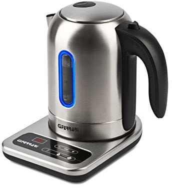 G3 Ferrari G10164 - Hervidor de agua (acero inoxidable, 1,7 L, 2200 W, pantalla y temperatura regulable)