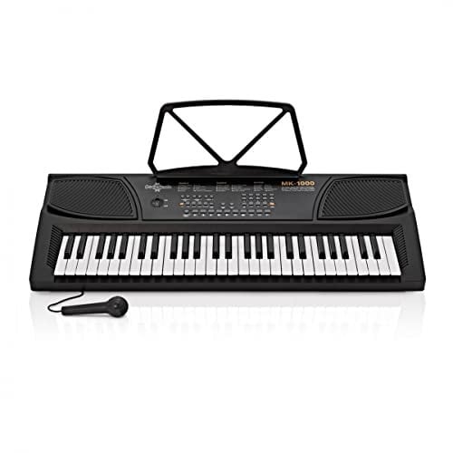 Electric Piano Keyboard for Beginners with Microphone 54 Key Electronic Music Keyboard by Gear4music