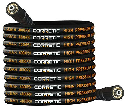 Tubi per Idropulitrici 50FT (15M), Tubo di Estensione Flessibile ad alta Pressione, 4000 PSI M22 filettatura femmina Tubo di Ricambio per Idropulitrice, Accessorio per Idropulitrice lavor