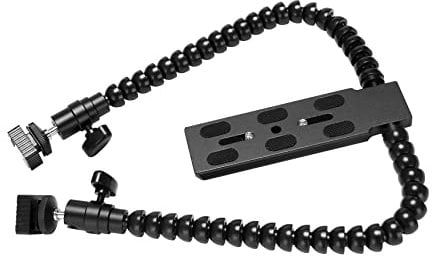 AuntYou Flexible Dual-Arm-Blitzschuh-Halterung für Nikon Makro-Shot-Kamera-Zubehör