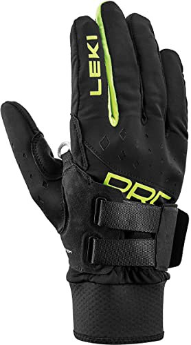 LEKI Unisex-Adult Leki Skistock, black-neon yellow, 10 EU