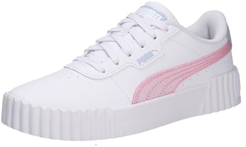 PUMA Mädchen Carina 3.0 Blurry Dreams Jr Sneaker, Puma White Rose Mauve Cool Weather, 38 EU