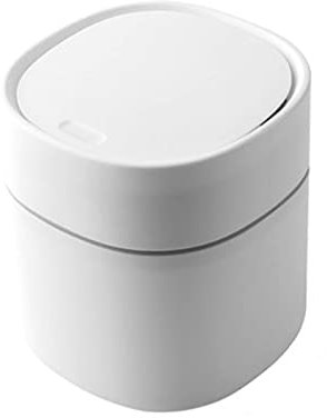 FSJMTQTS Mini Poubelle Corbelle de bureau Can Bureau Créative Push Couche peut simple pour Maison et Bureau