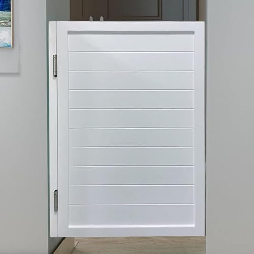 Schwingtür aus Massivholz, Saloontür, Lamellen-Innenschwingtür Aus Holz für Cafés, Schwingende Cafétüren, für Küchenthekenschwingtore, Anpassbar(W50cmxH90cm/19.7x35.4)