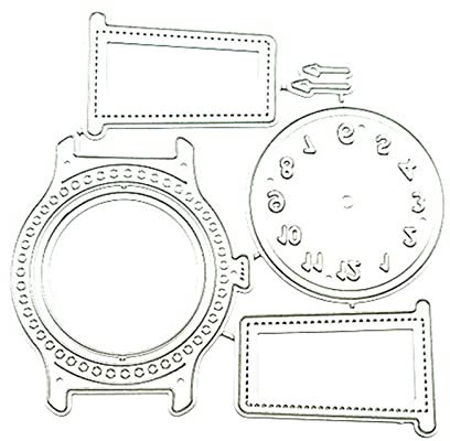 BOGEEL Stanzformen für Uhren, Karbonstahl, Prägeschablonen für Kartenherstellung, Scrapbooking, Fotoalbum Embossing Die Cuts