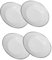 Holibanna 4 Platos Esmaltados Para Charcutería Postres Platos Redondos Esmaltados Platos Vintage Para Microondas Platos De Porcelana Esmaltada Platos Cuadrados Para Tartas Aperitivos