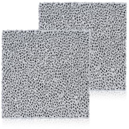 2x Feinstaubfilter Kaminofen für Hark 200x200x20 mm Feinstaub Rußfilter | | kaminofen filter Kompatibel mit Hark | Hitzebeständig bis 1650 °C | Feinstaubfilter zum Nachrüsten Kamine & Öfen