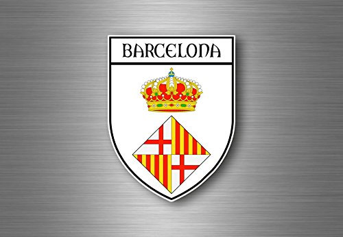 Aufkleber sticker autoaufkleber wappen schild flagge spanien barcelona