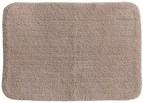 Spirella Badteppich Badematte Duschvorleger 100% Baumwolle Hochflor | flauschig | rutschhemmend | geeignet für Fußbodenheizung | 50x70 cm