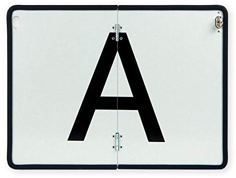A-Tafel A-Schild für Abfalltransport auf Stahlblech vertikal klappbar mit Kantenschutz 400x300 mm Warntafel Abfalltafel Abfallschild LKW