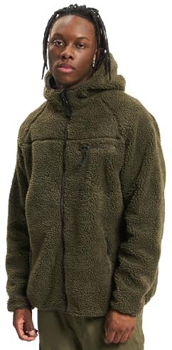 Brandit Teddyfleece Worker Jacket, Uomo, Olive, M