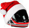 Zewool Weihnachtsmannmütze für Motorradhelme mit Befestigung - Rot - Unisex für Erwachsene - Kostüm-Accessoire - Mütze - Weihnachten - Erwachsene, Kinder, Outdoor-Enthusiasten, Kostümträger