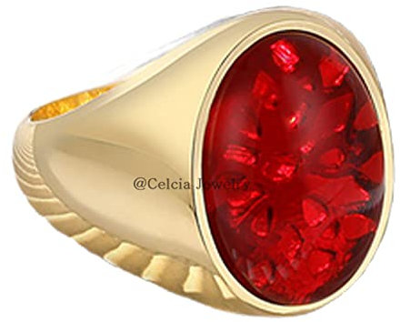 Ovaler Ring aus rotem Onyx mit natürlichem, Statement-Ring, Siegelring aus Silber, Versprechensring, Vorschlagsring, Ehering, Geburtstagsring, Jubiläumsring, Geschenk für Männer (Rot-Onyx (Gelb)