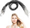 10 Pcs Waxed Necklace Cord,Adjustable NecklaceCords String,1.5mm Waxed NecklaceCord with Lobster Clasp for Christmas Necklaces DIY Bracelet Jewellery Making(Black)