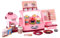 Sobebear Kids Ice-Cream Cashier Playset, Play Grocery Store with Checkout Scanner, Fruit Card Reader, Credit Card Machine, Food Shopping Play Set for Kids