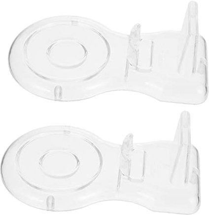 ORFOFE Glass Animals Ornaments 2pcs Plate Display Stand Cups and Saucers Acrylic Transparent Clear Bra Straps