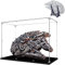 Kompatibel mit LEGO 75192 Star Wars Millennium Falcon Modell Acryl-Vitrine, 3 mm staubgeschützte Aufbewahrungsbox mit vertikalem Ständer für Modellbauer