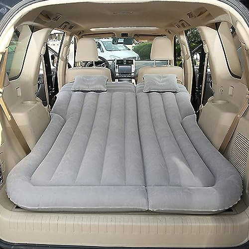 RIVILA Auto Luftmatratze Aufblasbares Bett für Mazda CX-5, Auto Luft Matratze mit Luftpumpe+2 Kissen+Reparierwerkzeug+Aufbewahrungstasche, Auto Reise Camping Outdoor Kofferraum Luftbett,Grey