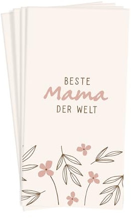 Grafik Werkstatt Taschentücher mit Spruch | Geschenkidee | 10 Stück | Beste Mama