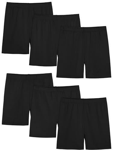 6er Pack Mädchen Radlerhosen Kinder Kurze Hosen Mädchen als Unterziehshorts | Weich und dehnbar und nicht durchsichtiger Stoff, 12 - 16 Jahre, Kleinkind- und Kinderkleidung, Mädchen-Biker-Shorts