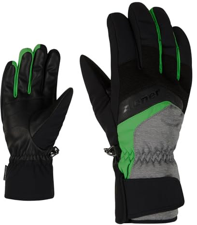 Ziener Herren Skihandschuhe Handschuhe Gabino Glove Ski Alpine, Farbe:Schwarz, Artikel:-822847 dark melange pale green, Größe:9