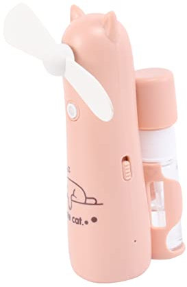 Uonlytech 1 Ventilateur Portable USB Mini Brumisateur Petit Ventilateur Pour Voyage Ventilateur Portable Rose