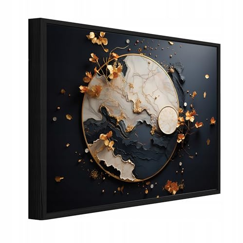 WallArena Leinwand Bilder Abstraktion 100 x 70 cm | Format: 100 x 70 cm (BxH) - einteilig auf Canvas Leinwand mit Rahmen. Das, Aufhängefertig: Das moderne Wandbild ist