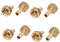 sourcing map Raccord Cannelé 3/8BSP Femelle Filetage 8mm Tuyau Barbillon Laiton Coupleur Connecteur 8pcs